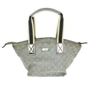GUCCI GRAY GG TOTE HANDBAG 131228 214397 NQ02056 BN01